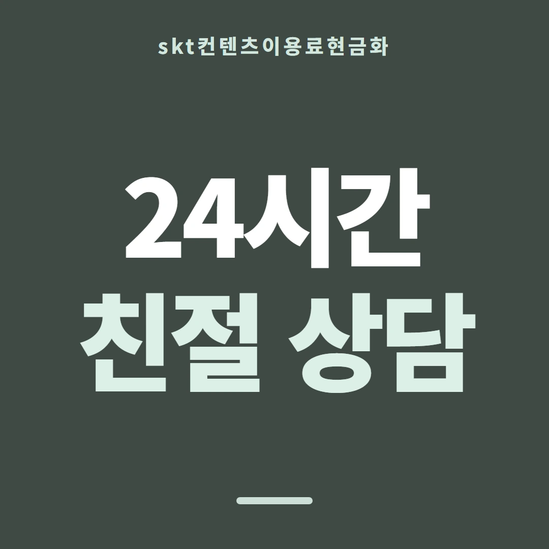 품티켓 SKT 콘텐츠이용료 차단 걸고 푸는 법 안내 이미지